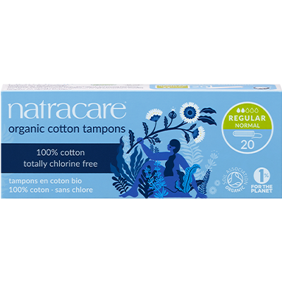 organic non-applicator tampons pack regular absorbency