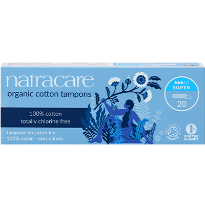 organic tampons pack non-applicator super absorbency